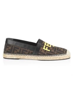 Fendi FF Logo Print Espadrilles For Men