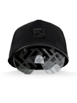 Fendi FF Logo Print Eyecap For Men