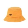 Fendi Embroidered Logo Canvas Bucket Hat For Kids