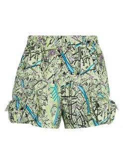 Fendi Map Print Bermuda Shorts For Men