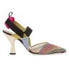 Fendi Colibri Beaded Slingback Pumps