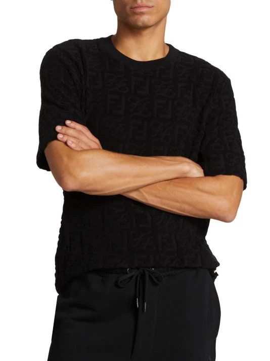 Fendi Earth Sponge Crewneck Shirt For Men - Image 3