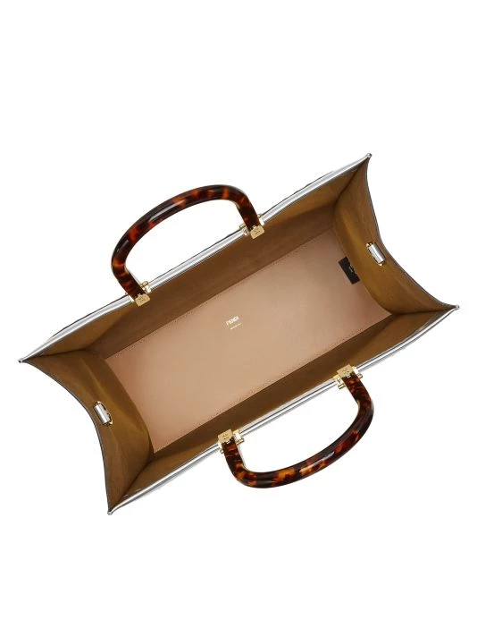 Fendi Sunshine Metallic Leather Shopper - Image 3