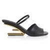 Fendi First Leather Mules Black