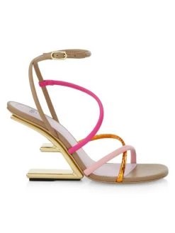 Fendi First Leather Sandal Multicolor