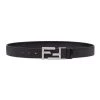 Fendi Brushed FF Logo Leather Belt For Men Ghianda