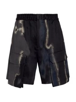 Fendi Moonlight Jacquard Bermuda Shorts For Men