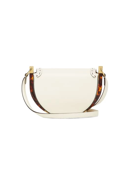 Fendi Moonlight Leather Saddle Bag Clementine - Image 4