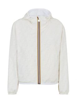 Logo Kway Fendi Cropped Jacket