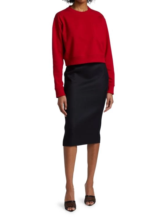 Fendi Tonal Pocket Knit Jersey Sweater - Image 2