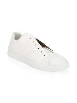 Fendi FF Taping Laceless Low-Top Sneakers For Men