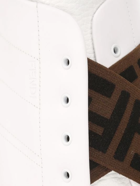 Fendi FF Taping Laceless Low-Top Sneakers For Men - Image 7