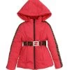 Fendi Girl's Logo-Print Down Puffer Jacket For Kids
