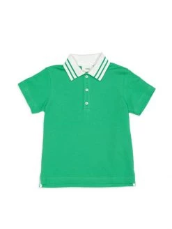 Fendi Little Boy's & Boy's Contrast-Trim Polo Shirt For Kids