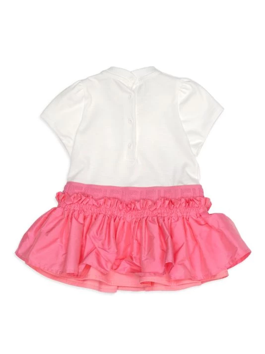 Fendi Baby Girl's Logo Ruffled Dropwaist Dress For Kids - Image 2