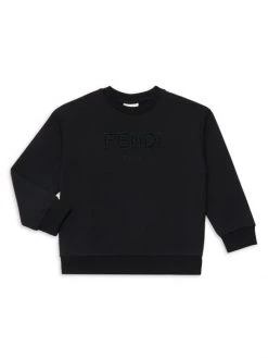 Fendi Little Boy's & Boy's Logo Sweatshirt For Kids