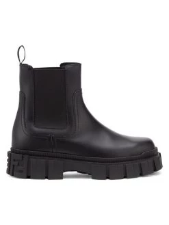 Fendi Force Leather Chelsea Boots