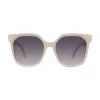 Fendi 55MM Square Sunglasses Shiny Black Gradient Smoke