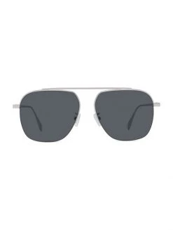 Fendi 57MM Pilot Metal Sunglasses For Men