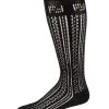 Fendi Macrame Knit Logo Socks For Men