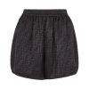 Fendi Embossed Logo Silk Shorts
