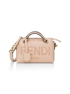 Fendi By The Way Leather Boston Bag