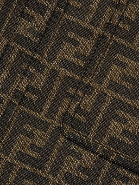 Fendi Belted Monogrammed Canvas Jacket - Image 7