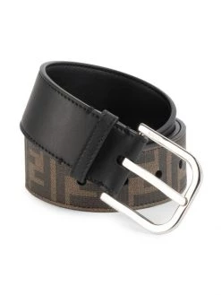 Fendi FF Logo Belt For Men Brown