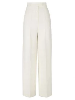 Fendi Pleated Wool & Silk Pants