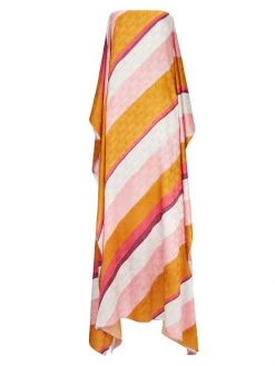 Fendi Diagonal Stripes & Logo Dress
