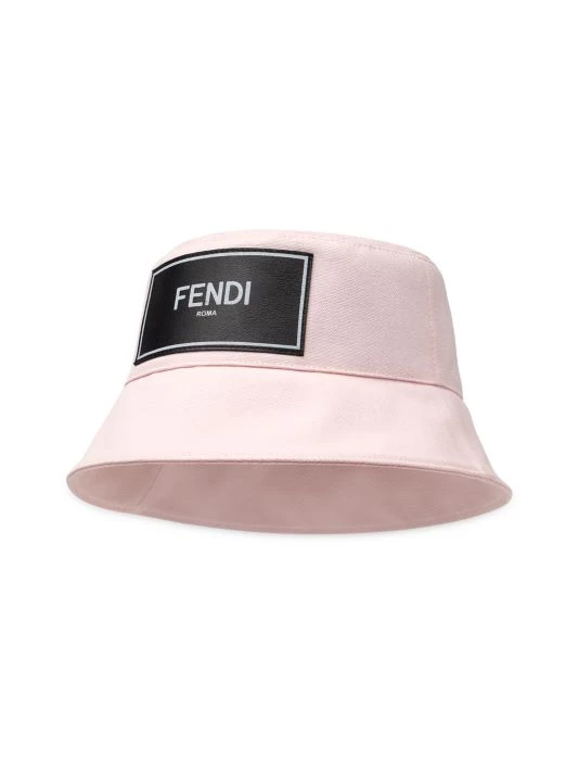 Fendi Canvas Logo Bucket Hat For Men Blue - Image 4