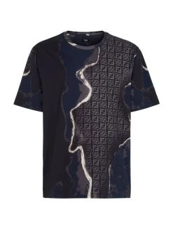 Fendi Logo Print Moonlight T-Shirt For Men