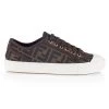 Fendi FF Logo Low-Top Sneakers