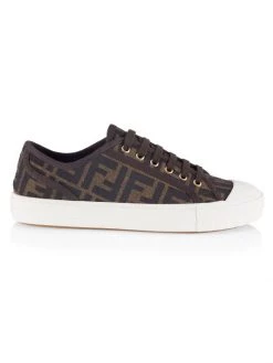 Fendi FF Logo Low-Top Sneakers