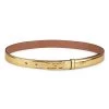 Fendi FF Oval Buckle Leather Belt Oro