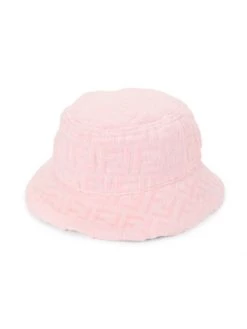 Fendi Little Girl's FF Bucket Hat For Kids