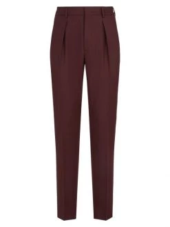 Fendi Mini Cavalry Pleated Pants For Men