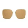 Fendi O'Lock 59MM Square Sunglasses Shiny Gold Gradient