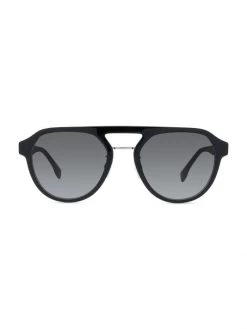 Fendi 54MM Pilot Polished Sunglasses For Men