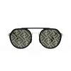 Fendi FF Logo Print 51MM Round Sunglasses For Men