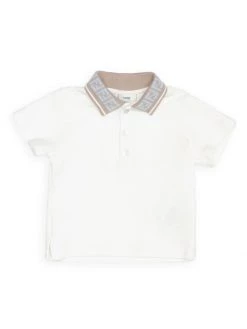Fendi Baby Boy's FF Logo Collar Polo For Kids