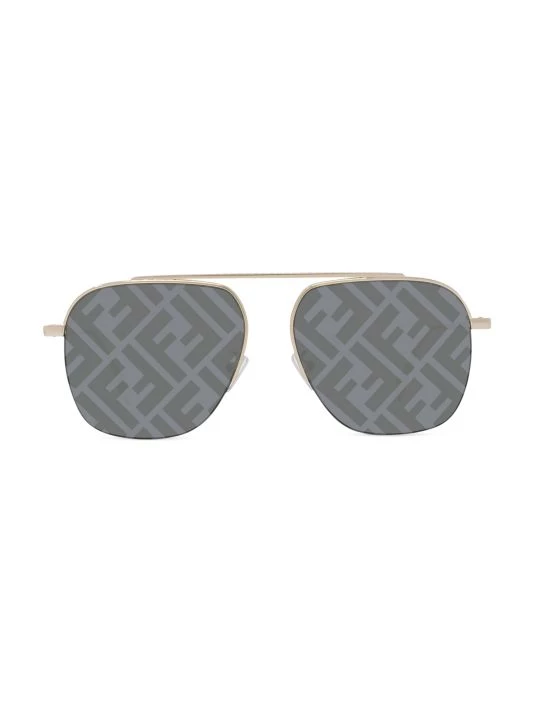 Fendi 57MM Logo Pilot Sunglasses