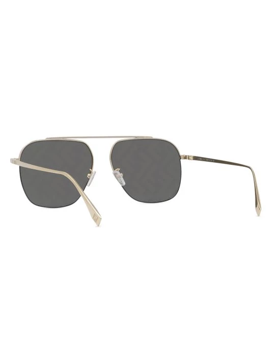 Fendi 57MM Logo Pilot Sunglasses - Image 5