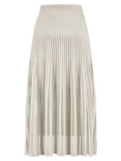 Fendi Gonna Semi-Sheer Rib-Knit Skirt