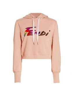 Fendi Cotton Logo Hoodie