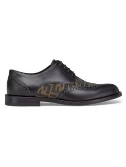 Fendi Vitell Logo Jacquard Loafers For Men